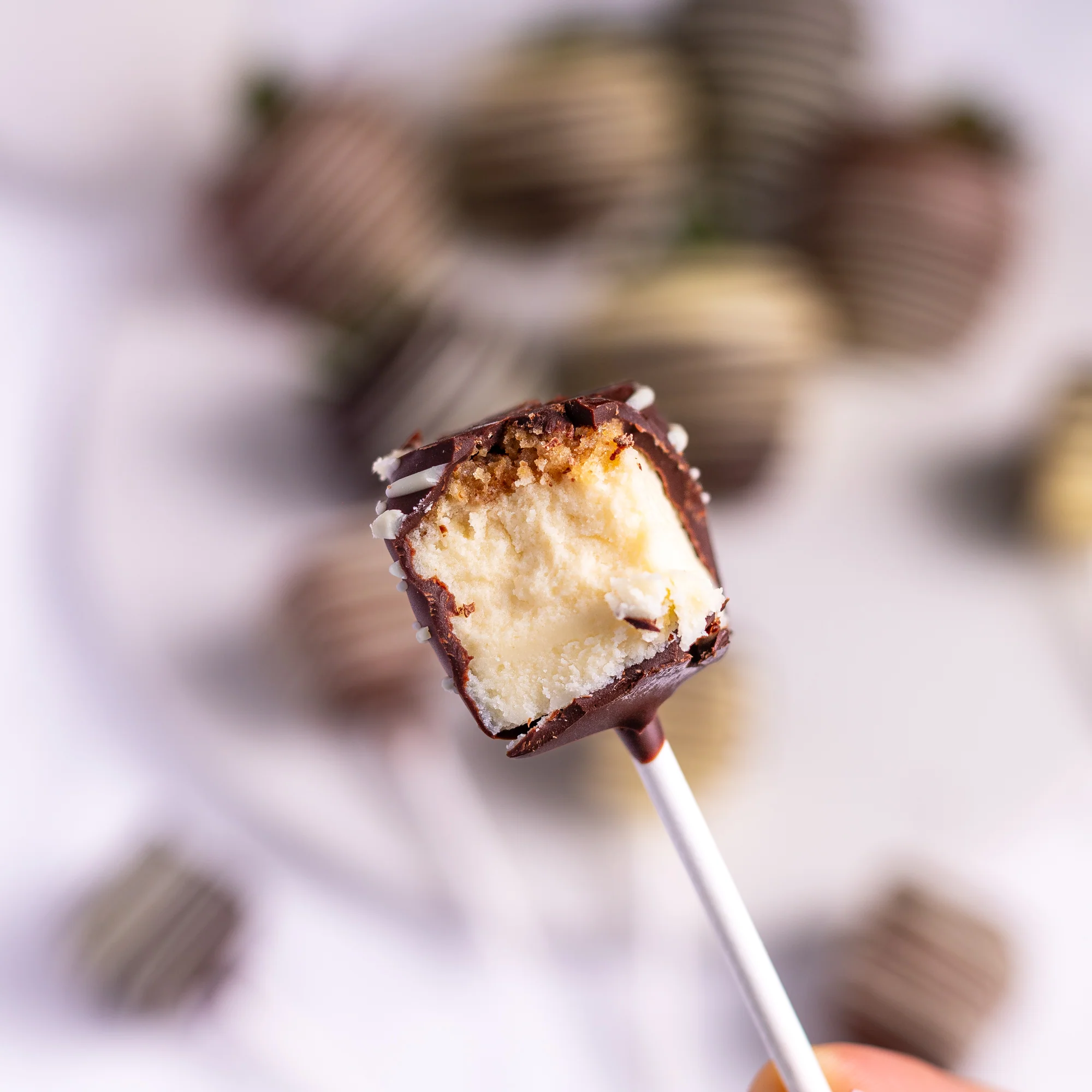 Gourmet Hand-Dipped Belgian Chocolate Strawberries & Cheesecake Pops - Image 3