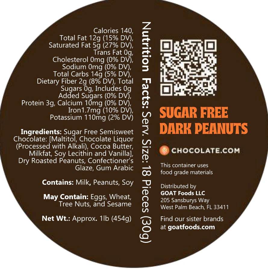 Sugar Free Dark Chocolate Peanuts - Image 4